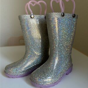 Western Chief Silver Glitter Kids Water Shoes